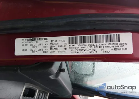 2012 Jeep Liberty Limited Jet Edition z USA, uszkodzony, nr VIN 1C4PJMFK1CW165522